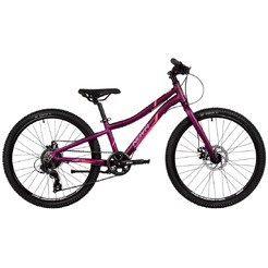 Велосипед Novatrack Novara 6.D 2025 24AHD.NOVARA.10VL5 (фиолетовый)