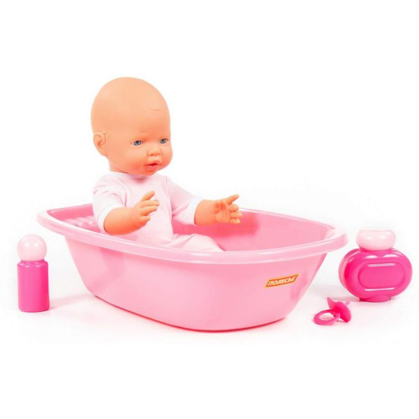 Пупс Полесье Веселый с соской и набором для купания 86778