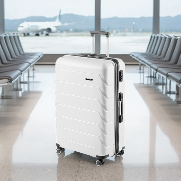 Чемодан DoubleW YF-PP02 (L, белый)