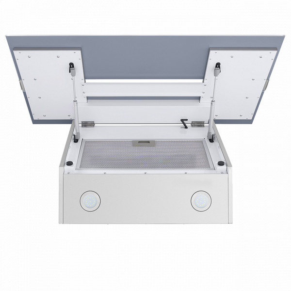 Кухонная вытяжка MAUNFELD Mersey 90 (нержавеющая сталь\белое стекло)