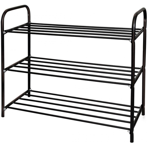 Полка для обуви Ника Комфорт 3 ЭТК3/Ч (черный)