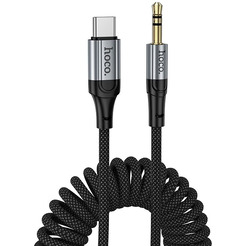 Кабель Hoco UPA33B USB Type-C - 3.5 мм Jack (1.5 м, черный)