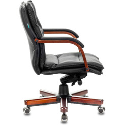 Кресло Бюрократ T-9927WALNUT-LOW (черный)