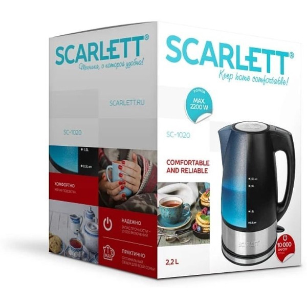 Электрочайник SCARLETT SC-1020B
