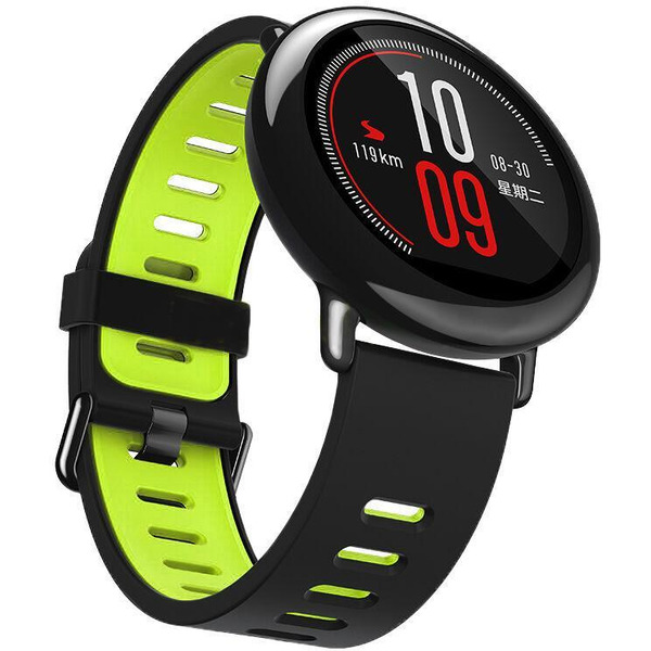 Ремешок Bingo Double для Amazfit GTR 47mm Черный с зеленым