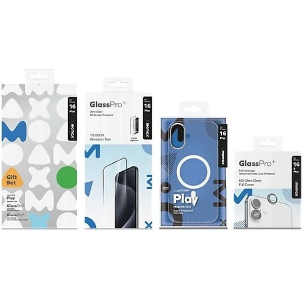 Набор Momax Protection Bundle Set для iPhone 16 Plus (MXAP24LTGS)