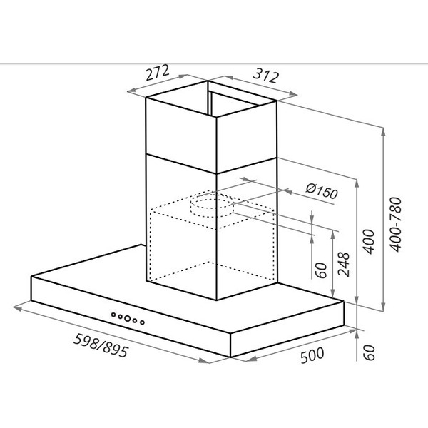 Кухонная вытяжка MAUNFELD Norfolk 60