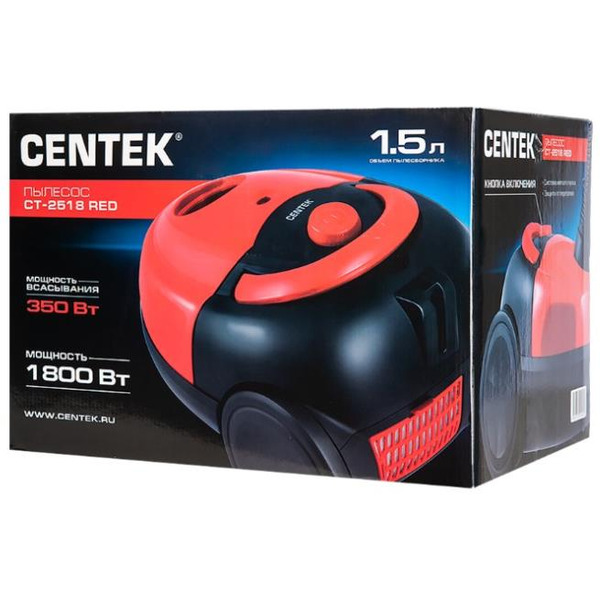 Пылесос CENTEK CT-2518 (красный)