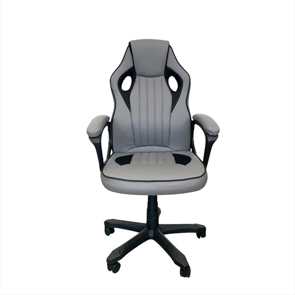 Кресло офисное SITUP Luna chrome (экокожа Grey / сетка Black)