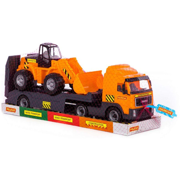 Автомобиль-трейлер + трактор-погрузчик Полесье 58423