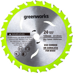 Диск пильный по дереву для циркулярной пилы Greenworks 2952507