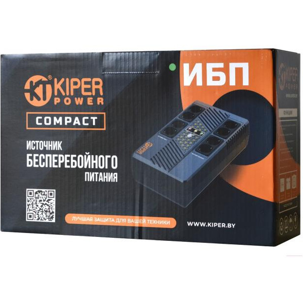 Источник бесперебойного питания Kiper Power Compact B1000 (1000VA/600W)