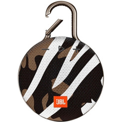 Беспроводная колонка JBL Clip 3 (черно-коричневый камуфляж)