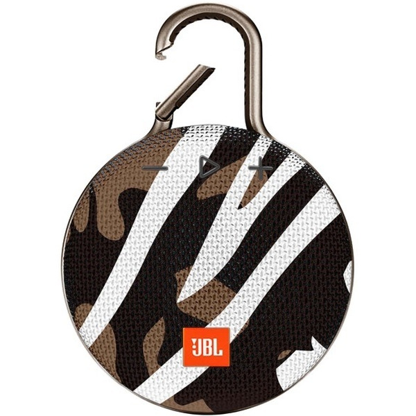 Беспроводная колонка JBL Clip 3 (черно-коричневый камуфляж)