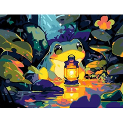 Картина по номерам PaintLine Лягушка в пруду PL-00262