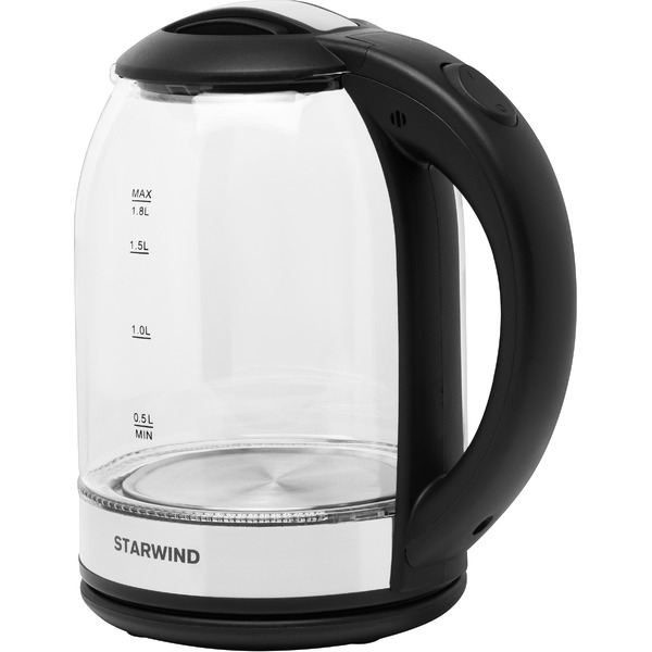 Чайник Starwind SKG2051 черный/серебристый