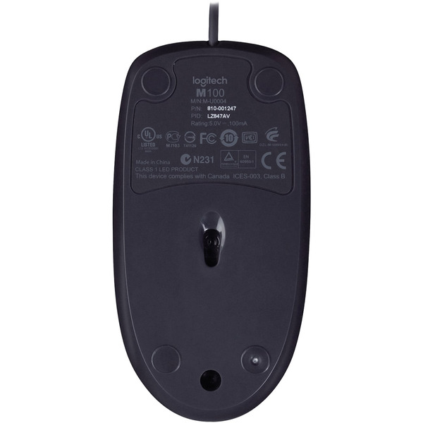 Мышь LOGITECH B100 (L910-003357)
