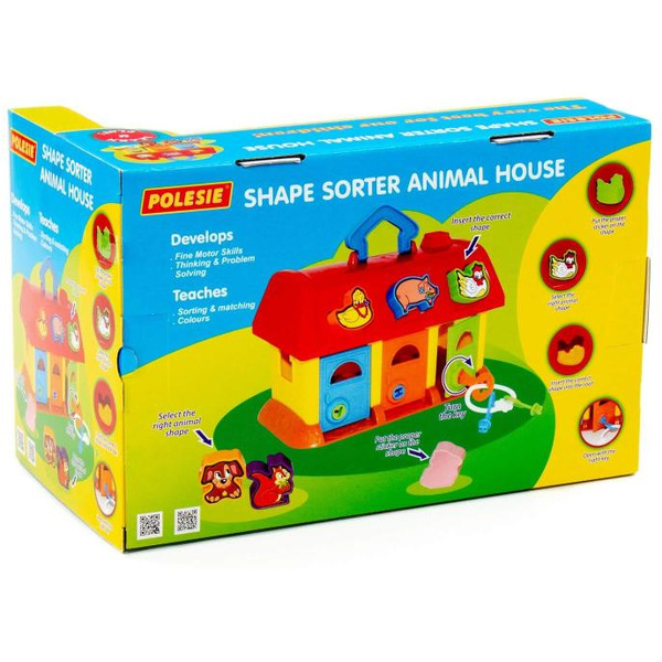 Сортер Полесье Домик для зверей 9173 (в коробке)