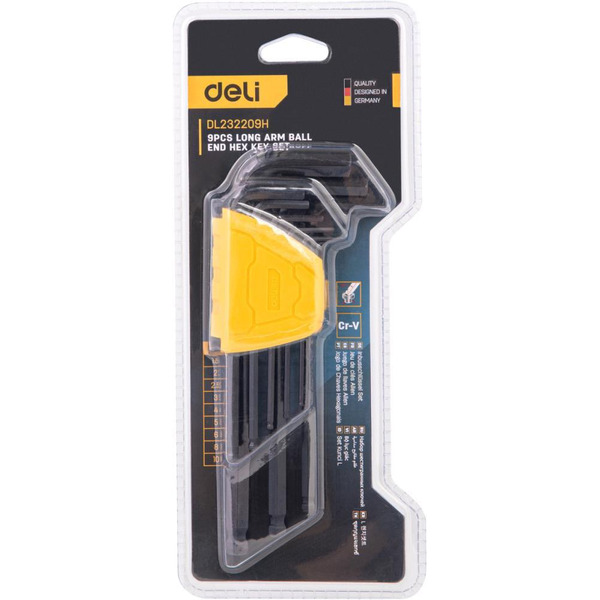 Набор ключей шестигранных Deli EDL232209H