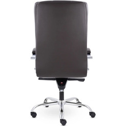 Кресло офисное UTFC Атлант В хром МБ К10 (коричневый)