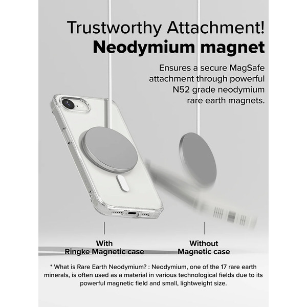 Чехол Ringke FUSION MAGNETIC для iPhone 16e CLEAR