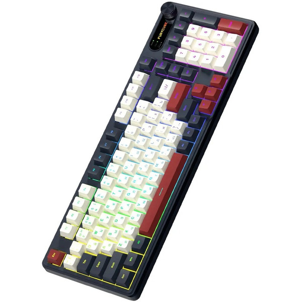 Клавиатура FURYCUBE IP98S PRO (бежевый/темно-синий/бордовый)