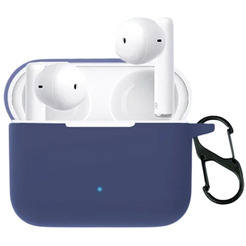 Чехол Bingo Silicone для HONOR Choice Earbuds X2 (темно-синий)