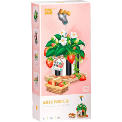 Микроконструктор LOZ Клубничный куст в горшке 1284_MK
