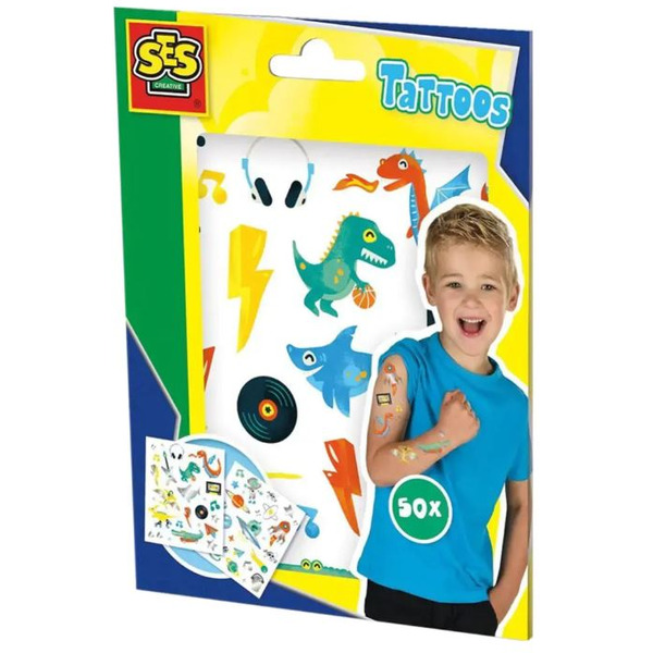 Набор для творчества SES Creative Набор татуировок c металлизированным эффектом 14281