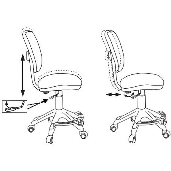 Компьютерное кресло Бюрократ CH-204-F/GIRAFFE (оранжевый)
