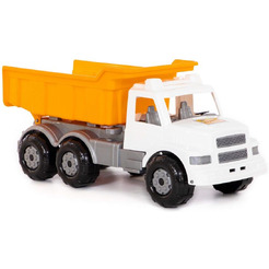 Грузовик Полесье Буран автомобиль дорожный (бело-оранжевый) 43689