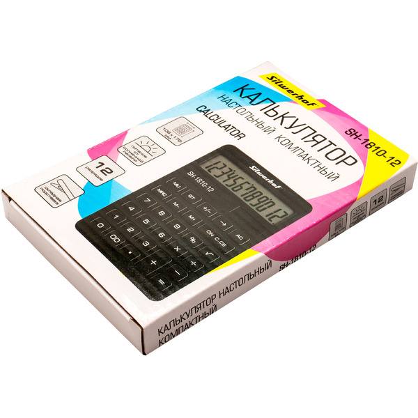 Калькулятор Silwerhof SH-1810-12 (черный)