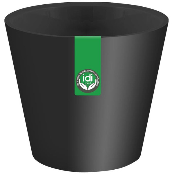 Горшок для цветов IDILAND Rosemary 221605430/01 (черный)