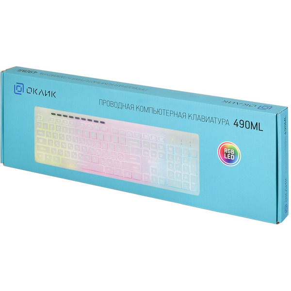 Клавиатура Oklick 490ML (белый)