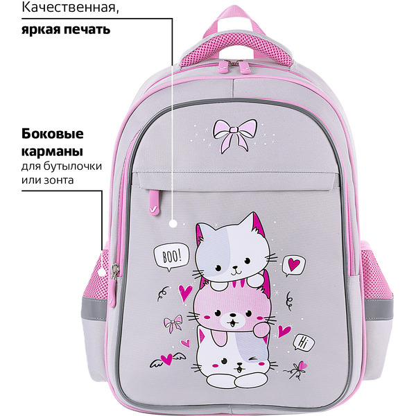 Рюкзак BRAUBERG Fluffy kittens FAVOUR 271417