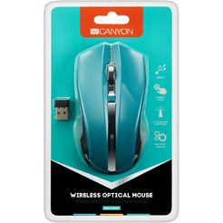 Мышь беспроводная CANYON CNE-CMSW05G зеленая
