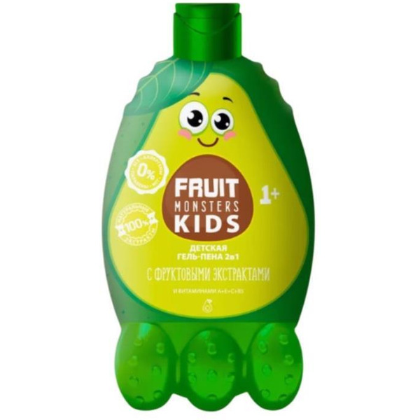 Гель-пена Фрутомонстры 2в1 детский Авокадо 400мл