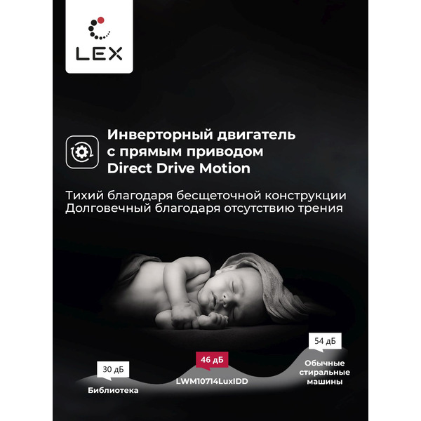 Стирально-сушильная машина Lex LWM10714LuxIDD