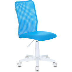 Кресло детское Бюрократ KD-9/WH/TW-55 (голубой/белый, TW-31/TW-55)