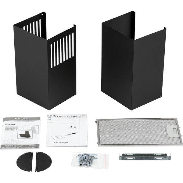 Вытяжка кухонная KRONA HELGA 500 black PB