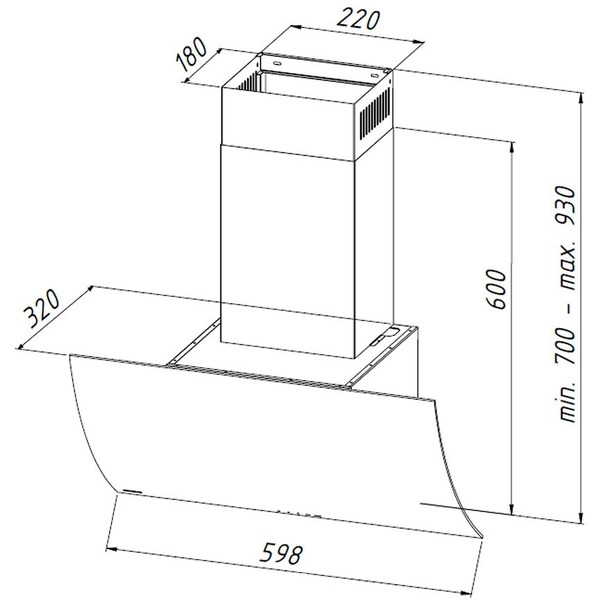 Вытяжка Akpo Clarus Eco 60 WK-4 (белый)