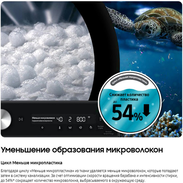 Стирально-сушильная машина Samsung WD11DG6B85BELP