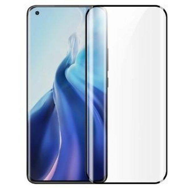 Защитное стекло CASE 3D для Xiaomi Mi 11 / Mi 11 Pro (черный глянец)