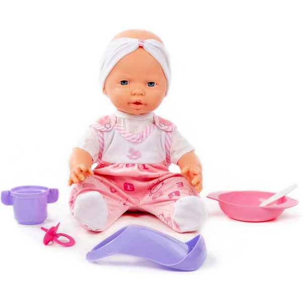 Пупс Полесье Веселый с соской и набором для кормления 86754