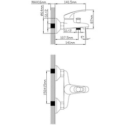Смеситель AV Engineering AVURS3-A120-330