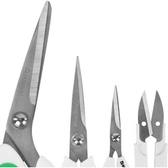 Ножницы BRAUBERG 3шт. (115, 145, 205мм) + сниппер 272982