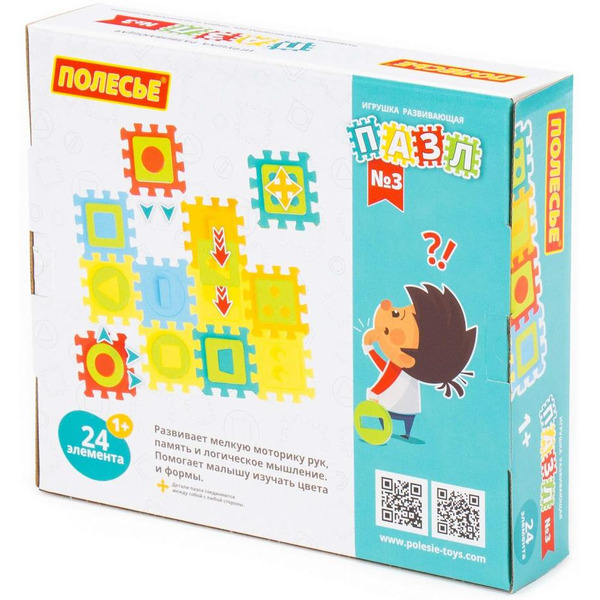 Игрушка развивающая Полесье Пазл №3 (24 элемента) 91475