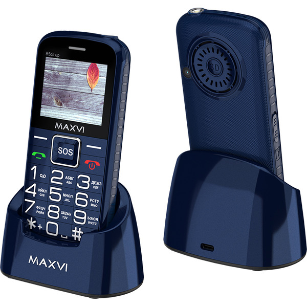 Мобильный телефон Maxvi B5ds up (темно-синий)