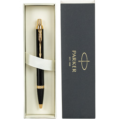 Ручка PARKER IM Core Black Lacquer GT (ежедневник А5 черный, пакет) 880899