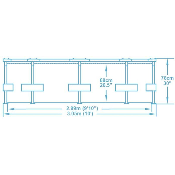 Каркасный бассейн Bestway Steel Pro Max 56408 (305х76) с фильтр-насосом